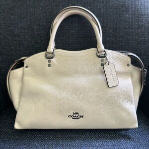 Coach Off-White Leather Satchel